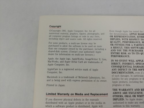 Apple 030-2002-C ImageWriter II Owner's Manual, Apple Plus, IIc, IIe, Mac, Lisa - Picture 3 of 6