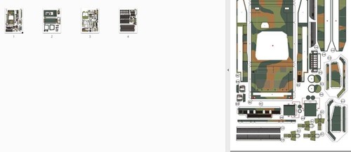 French Leclerc Main Battle Tank Paper Model 1:43 Unassembled Handmade Model Gift - Picture 12 of 12