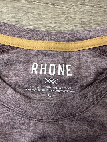 Rhône Atmosphere Long Sleeve Tee Classic Fit Men’s Small Shadow Plum/gray Stone - Picture 4 of 10