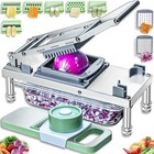 Stainless steel Vegetable Chopper, Veggie Chopper With 8 Blades, Onion Dicer ...