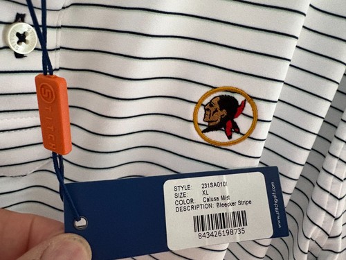 STITCH SEMINOLE Golf Club Mens Mist Performance SS Polo Shirt Size XL NWT $110 - Picture 4 of 7