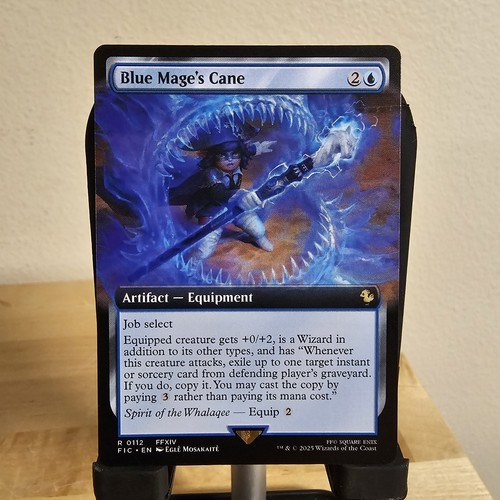Blue Mage's Cane Extended Art Reg Rare MtG Card FIC 112 Final Fantasy Commander - Picture 1 of 2