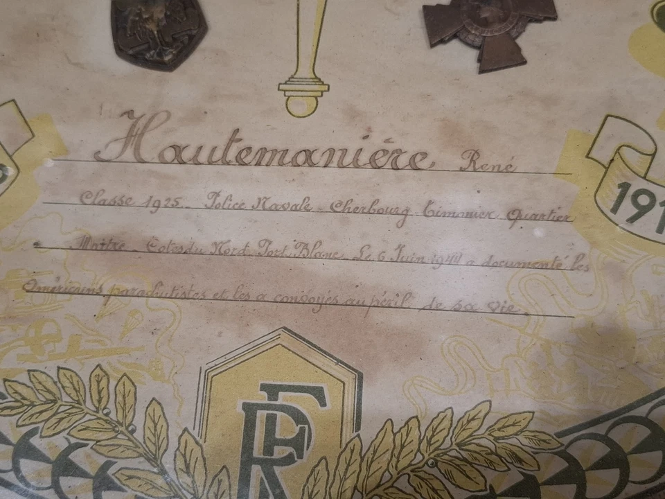 Rare Cadre Para Parachutiste Airborne Normandie Manche 6 Juin DDay - Photo 3/4