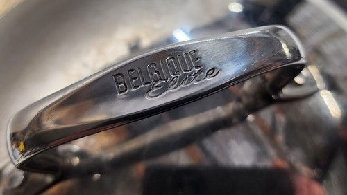 Belgique Elite 5qt Nonstick 11" Saute Pan 4" Deep with Stainless Lid & Handles - Picture 6 of 6