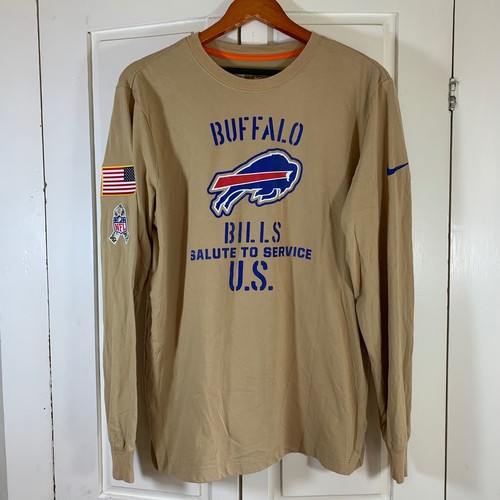 T-shirt manica lunga Nike Buffalo Bills Salute to Service Large Dri-Fit USA NFL - Foto 2 di 15