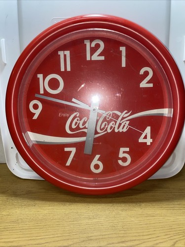 Letrero de reloj publicitario vintage de Coca-Cola muy bonito años 70 funcionando - Imagen 2 de 5