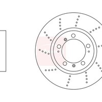 Porsche Boxster 987 2004-2013 Bremsscheibe Vorne (1 StüCk) Apec DSK3060