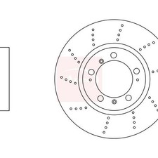 For PORSCHE BOXSTER 987 2004 to 2013 BRAKE DISC (FRONT) (SINGLE) DSK3060