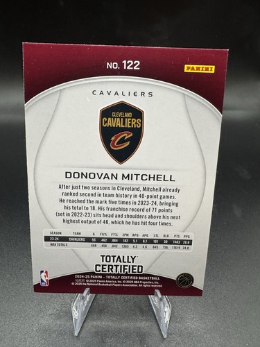 Espejo Panini 2024-25 totalmente certificado - Donovan Mitchell #122 - Imagen 2 de 2