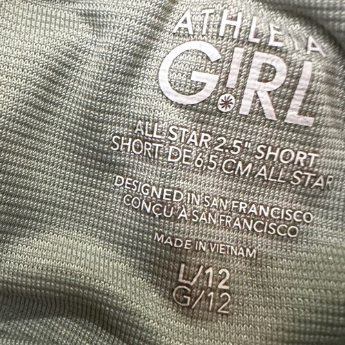 Nike Black and Gray ATHLETA GIRL Athletic Shorts Size Large 12 Performance - Picture 7 of 9