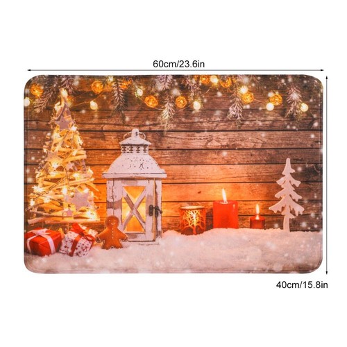 Christmas Welcome Doormat Floor Mat Home Decor Kitchen Bath Living Room Carpet - Picture 7 of 9