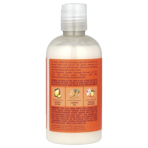 Kids Extra-Nourishing Shampoo, Mango & Carrot, 8 fl oz (237 ml) - Picture 2 of 2