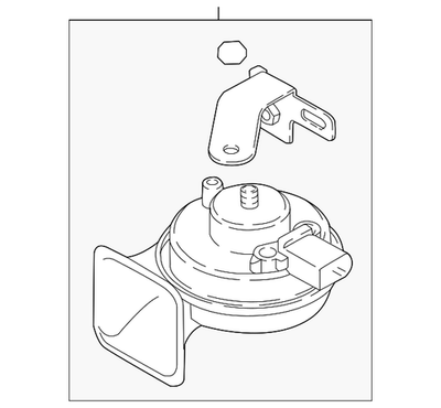 #ad Genuine Audi Low Note Horn 80A 951 209 $142.79