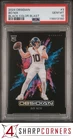 2024 PANINI OBSIDIAN BLACK COLOR BLAST #3 BO NIX RC BRONCOS PSA 10