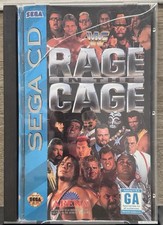 WWF Rage In The Cage Sega CD Used CIB Not Tested Damaged Case