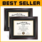 Mahogany & Gold Bead Certificate Holders