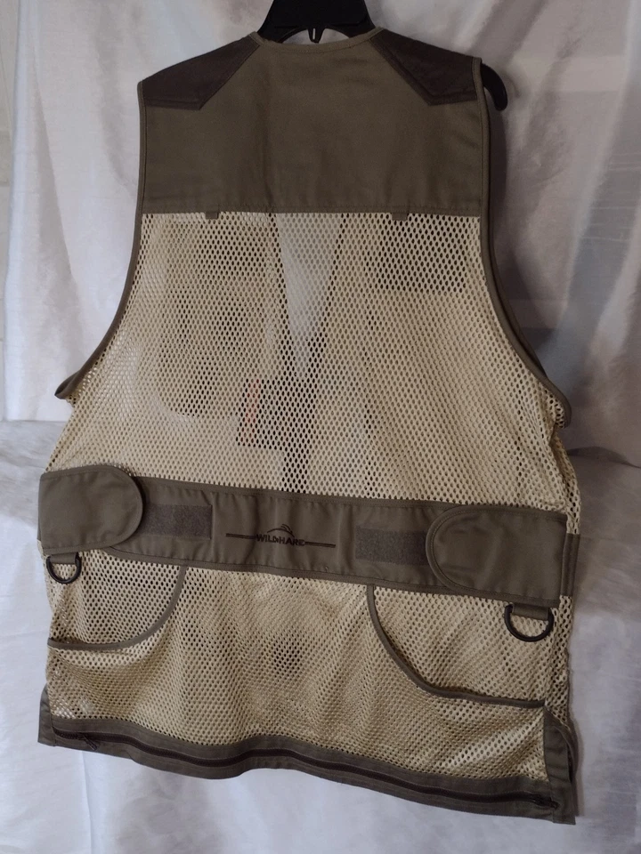 Colete de Tiro Lebre Selvagem com Almofada de Recuo Comedor de Choque, Extra Grande, Colete Sálvia Cáqui - Imagem 3 de 4