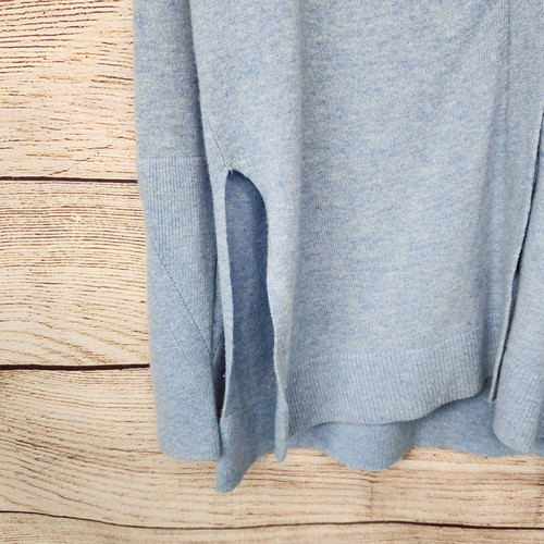 Cardigan donna 3.1 Phillip Lim cashmere doppia spacco bottoni blu medio *difetto - Foto 4 di 10