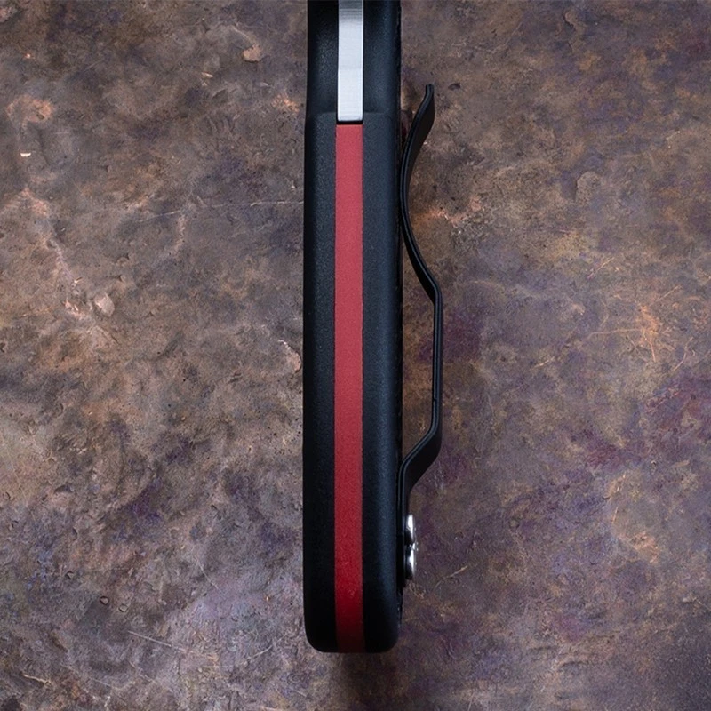 Hoja dentada Spyderco Rescue 3 Thin Line 3,75" en muy buen estado-10 con mango FRN negro Foto 3 de 4