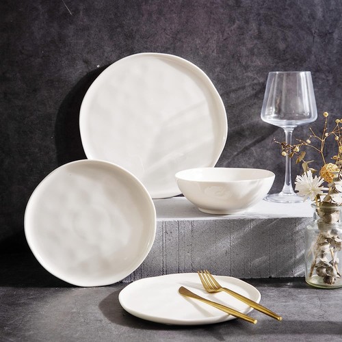 Ceramic Plates,8.0 inch Salad Plates Set of 6,Handmade Porcelain Plates for k... - Picture 4 of 7