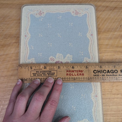 Lot Of 2 Vtg Corning Ware English Garden Glass Counter Saver Cutting Board - Picture 13 of 13