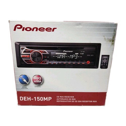 Pioneer Black Wma Mp3 Eq Aux Rds Cd Deh150mp Deck Stereo Receiver With Remote - Picture 1 of 8