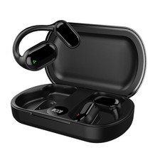 Black Wireless Air Conduction Headphones Bluetooth 5.3 Wireless Headset Earbuds