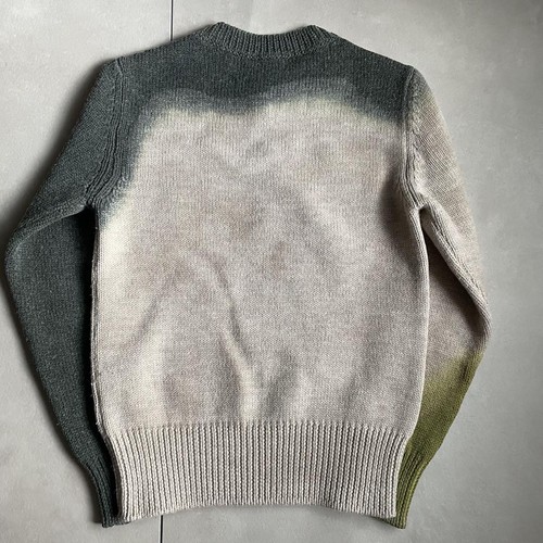 Bottega Veneta Wool Gradient Knit Beige Green Mens Size 50 EX 100% Wool - Picture 11 of 24