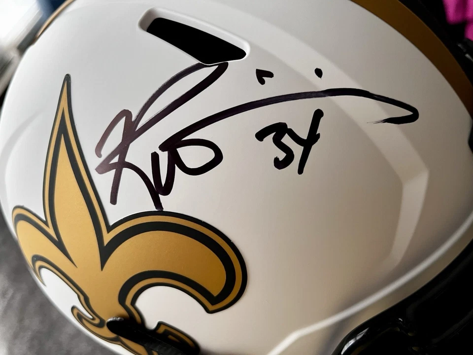 Ricky Williams Autographed Saints F / S Replica Speed Helmet - Beckett W Holo - Image 2 of 4