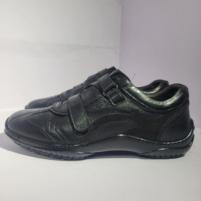 Le Predisposte Valleverde Men's Size EU 44 Black Leather Strap European Sneakers