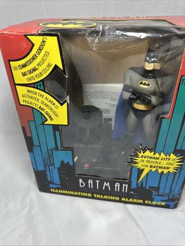 Vintage 1994 Batman The Animated Series Talking Alarm Clock - Picture 3 of 12