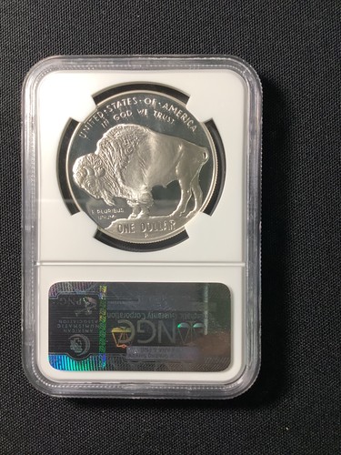 2001-P Buffalo Silver Dollar Commemorative NGC PF-69 Ultra Cameo - Picture 2 of 2