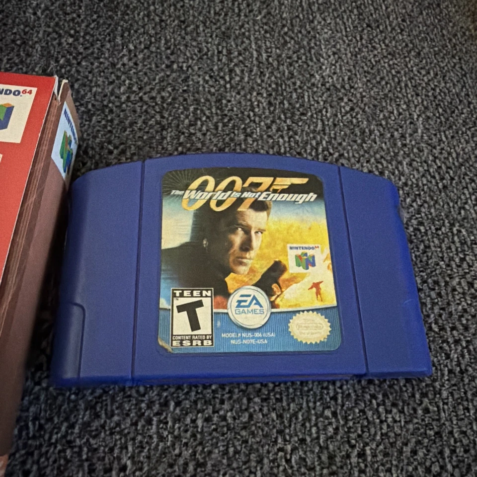 VIDEOJUEGO ORIGINAL NINTENDO 64 N64 007 EL MUNDO NO ES SUFICIENTE CON CAJA LIMPIA Foto 2 de 4