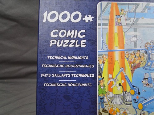 Jan van Haasteren Technical Highlights Comic Puzzle 1000 Piece Complete Jumbo - Picture 2 of 4