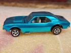 Hot Wheels Redline vintage  1968 Camaro Aqua Restoration