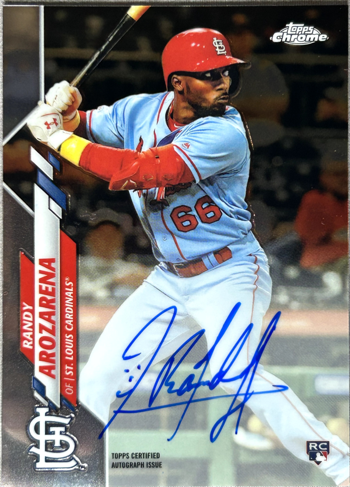 【激レア】RANDY AROZARENA オートサインRCカード 2020 Panini Chronicles Obsidian Randy Arozarena Rookie SGC