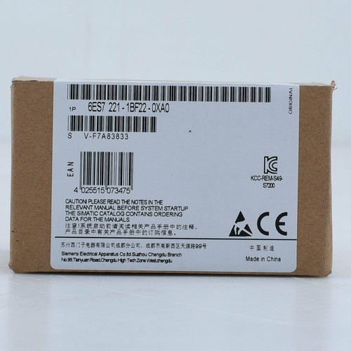 New In Box Siemens 6ES7221-1BF22-0XA0 Digital Input Module One year warranty - Picture 4 of 4