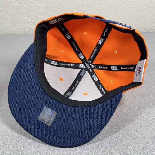 Denver Broncos Hat Cap Snap Back Orange Blue NFL Football Mens New Era - Picture 5 of 8