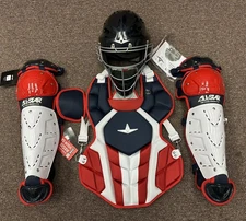 All Star Top Star Youth Ages 10-12 Baseball Catchers Gear Set - USA