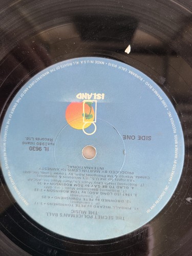 Pete Townsend - The Secret Policeman's Ball - 1980 Island Records IL9630 - Picture 4 of 5