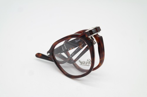 Vintage Brille Persol RENE 3345-V Klappbrille Braun Silber Oval Brillengestell - Picture 7 of 7