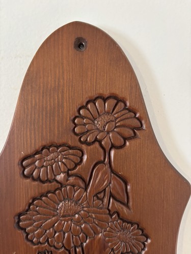 Vintage Home Interiors Holz geschnitzt Blumen Wandleuchter ~ Top Zustand!  - Bild 8 von 14