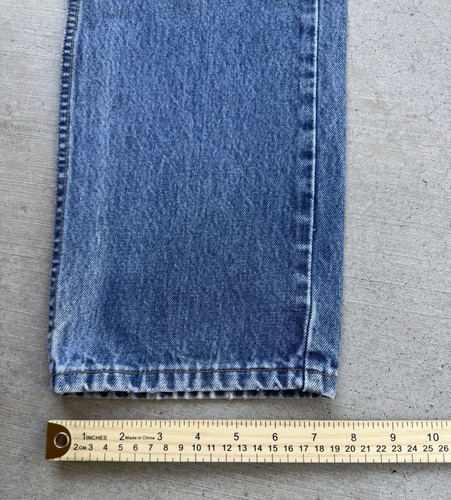Vintage Levis Jeans Mens 36x30 Blue 505 Straight Denim Pants Orange Tab Western - Picture 16 of 16