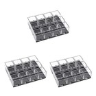 36 pcs Display Case Clear Plastic Box For Pecimen Display Gift Accessories