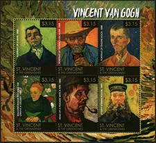 ST. VINCENT & THE GRENADINES 2015 Stamps Sheet Vincent van Gogh MNH #30543