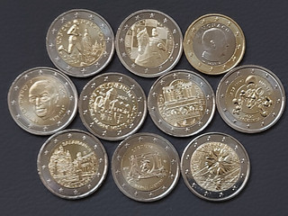 1 euro 2 euro 2023 / 2026 Europa ; incl. Monaco Croacia ( 10 und)