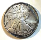 2007 Walking Liberty American Eagle 1 Oz. .999 Fine Silver One Dollar Coin Toned