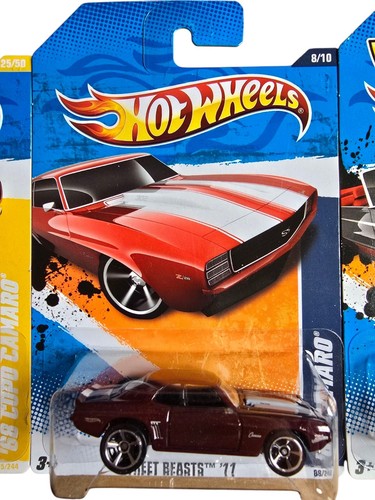 Hot Wheels 4 Stück 2011-12 neue Modelle, Muscle Mania '69 Camaro & '68 Copo - Bild 4 von 5