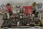 HUGE 354 PC Lot Vintage Now Costume Jewelry Necklaces Earrings Bracelets Pins