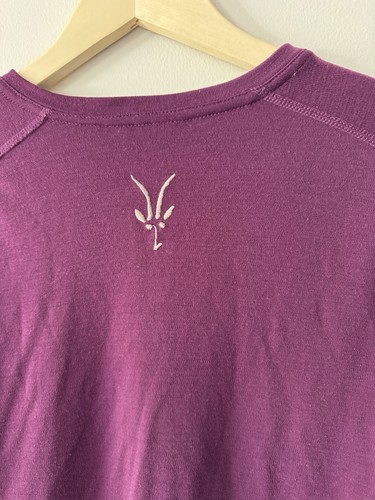 Ibex Merino Wool Norgie Color Block Long Sleeve Crew | Purple / Grey | Gr. L - Bild 5 von 10